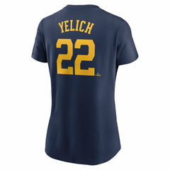 Christian Yelich Milwaukee Brewers Nike Women's Cooperstown Collection Fuse Name & Number T-Shirt - MLB