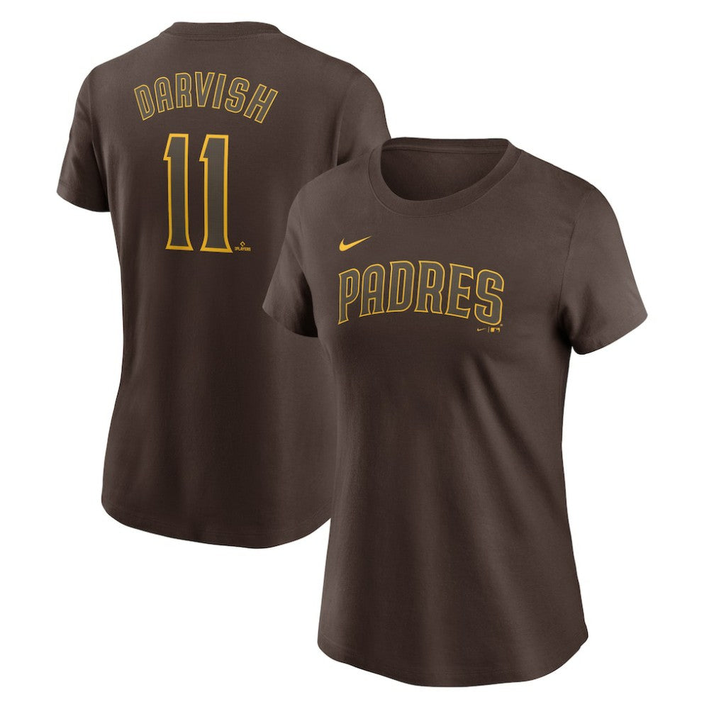 Yu Darvish San Diego Padres Nike Women's Cooperstown Collection Fuse Name & Number T-Shirt - MLB