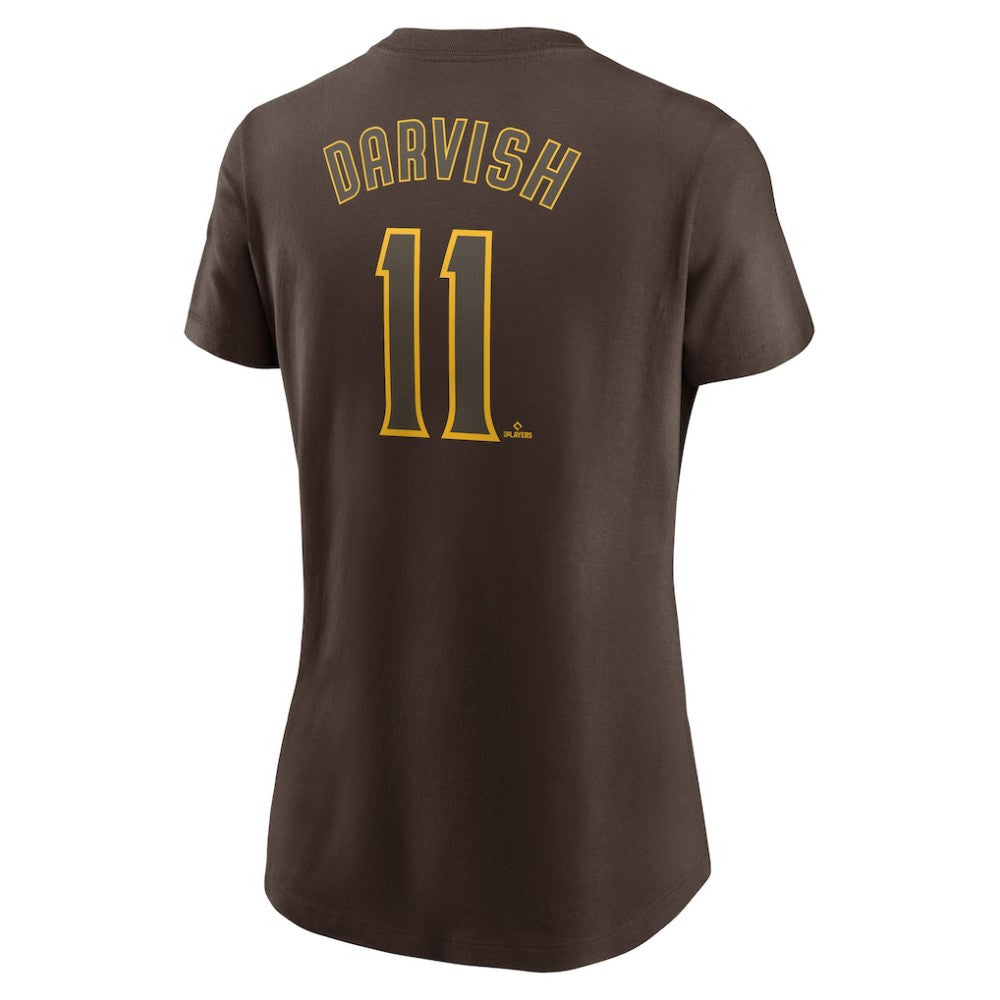 Yu Darvish San Diego Padres Nike Women's Cooperstown Collection Fuse Name & Number T-Shirt - MLB