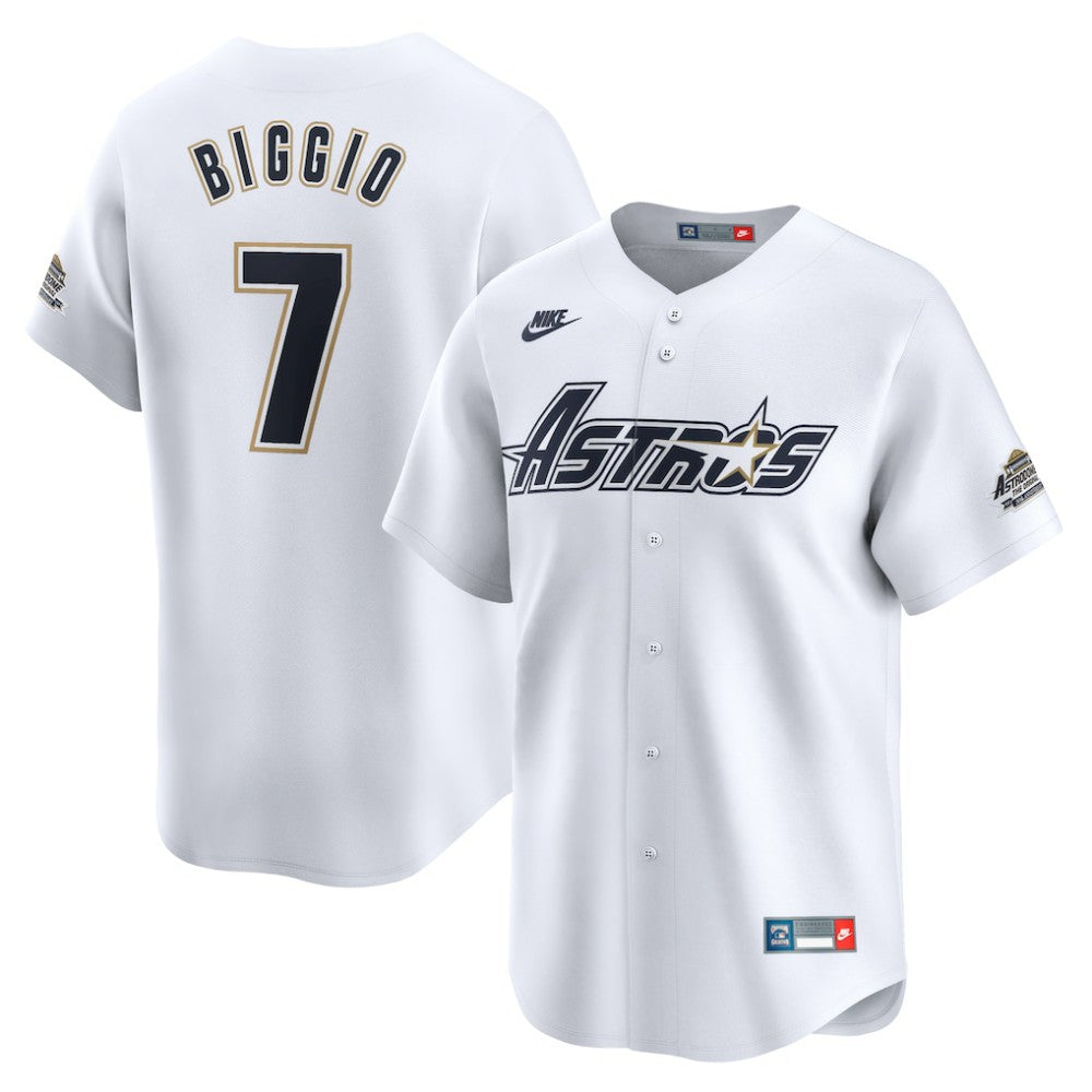 Craig Biggio Houston Astros Nike Throwback Cooperstown Collection Limited Jersey - MLB
