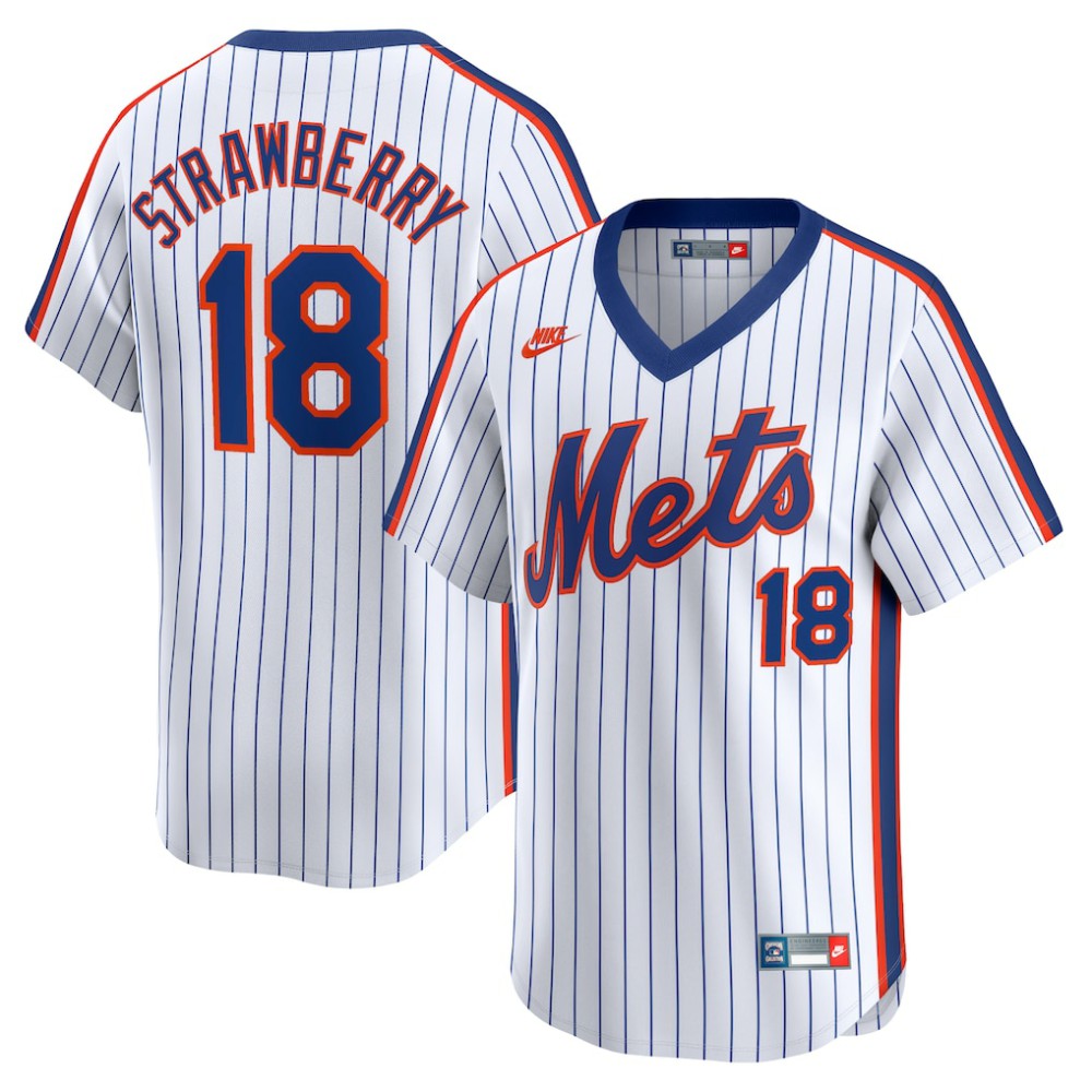 Darryl Strawberry New York Mets Nike Throwback Cooperstown Limited Jersey - MLB