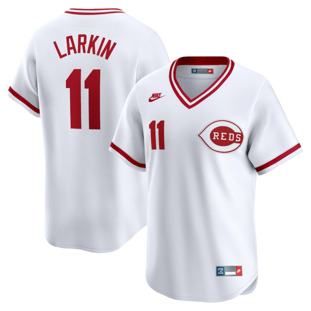 Barry Larkin Cincinnati Reds Nike Throwback Cooperstown Limited Jersey - MLB
