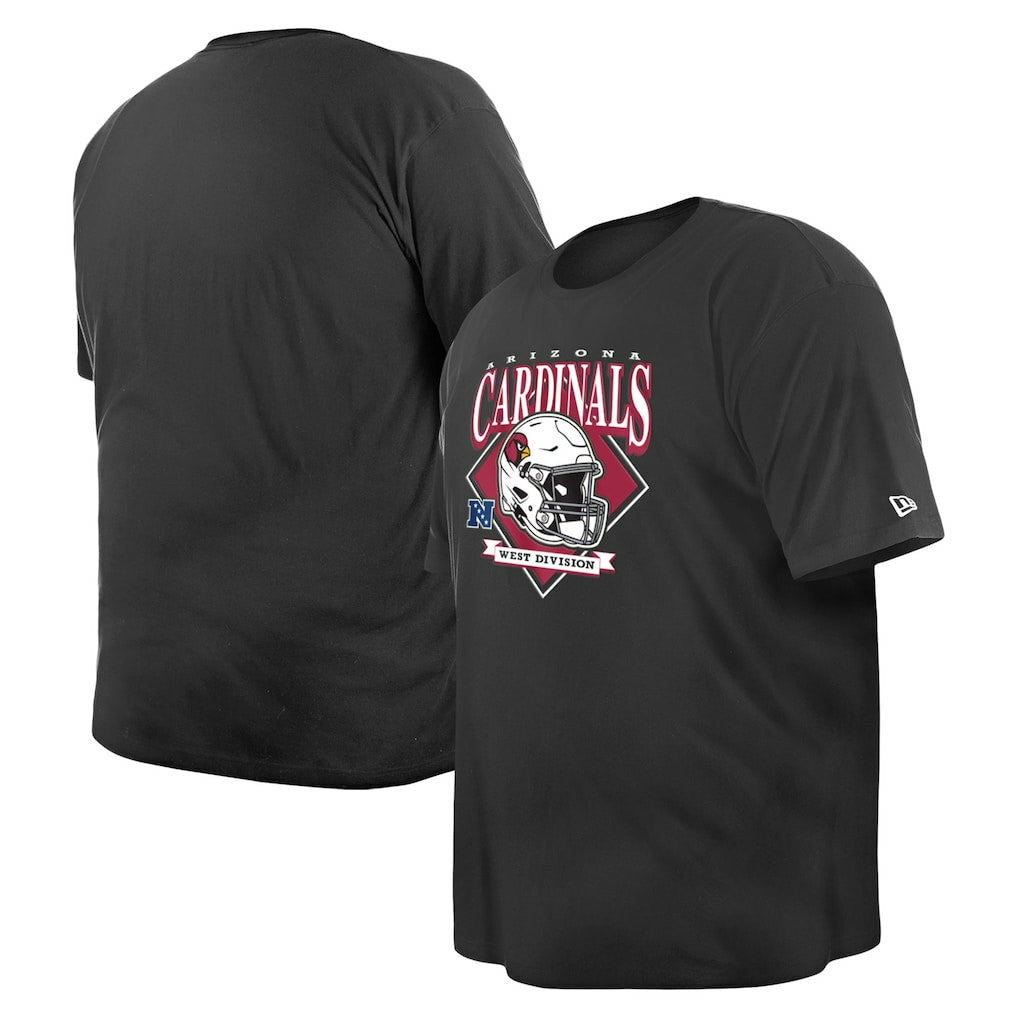 Arizona Cardinals New Era Big & Tall Helmet T-Shirt Black | NFL