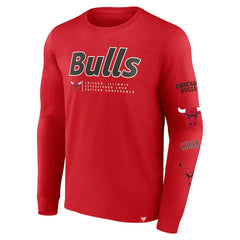 Chicago Bulls Baseline Long Sleeve T-Shirt Red - NBA