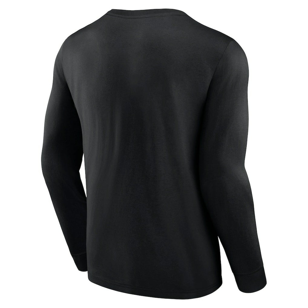 Brooklyn Nets Baseline Long Sleeve T-Shirt Black - NBA