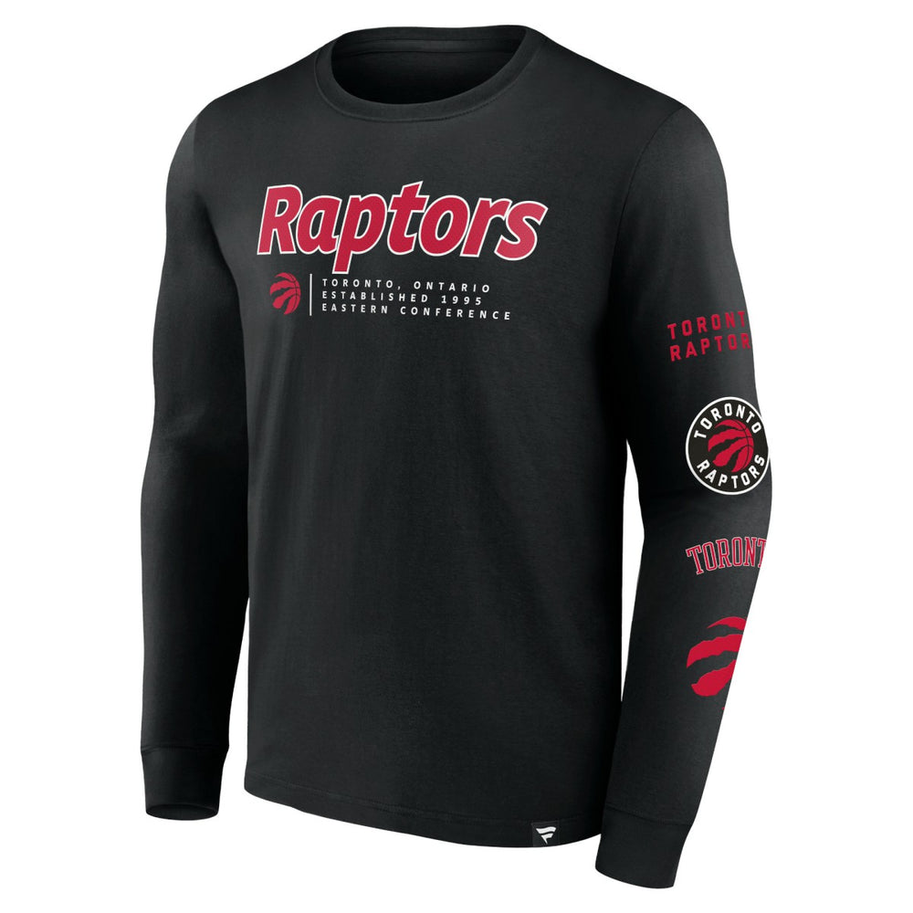 Toronto Raptors Baseline Long Sleeve T-Shirt Black - NBA