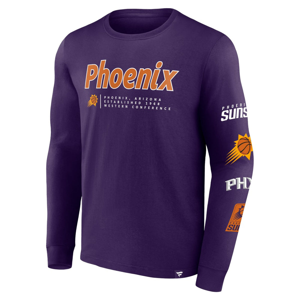 Phoenix Suns Baseline Long Sleeve T-Shirt Purple - NBA