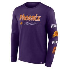 Phoenix Suns Baseline Long Sleeve T-Shirt Purple - NBA
