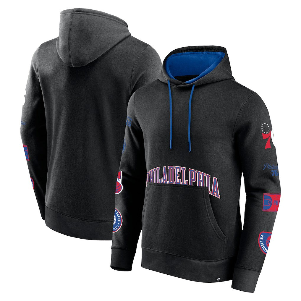 Philadelphia 76ers Home Court Pullover Hoodie Black - NBA