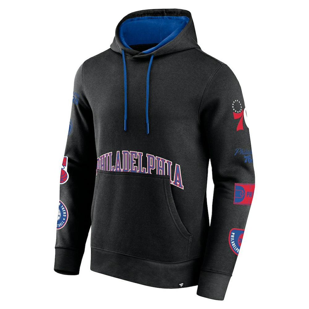 Philadelphia 76ers Home Court Pullover Hoodie Black - NBA