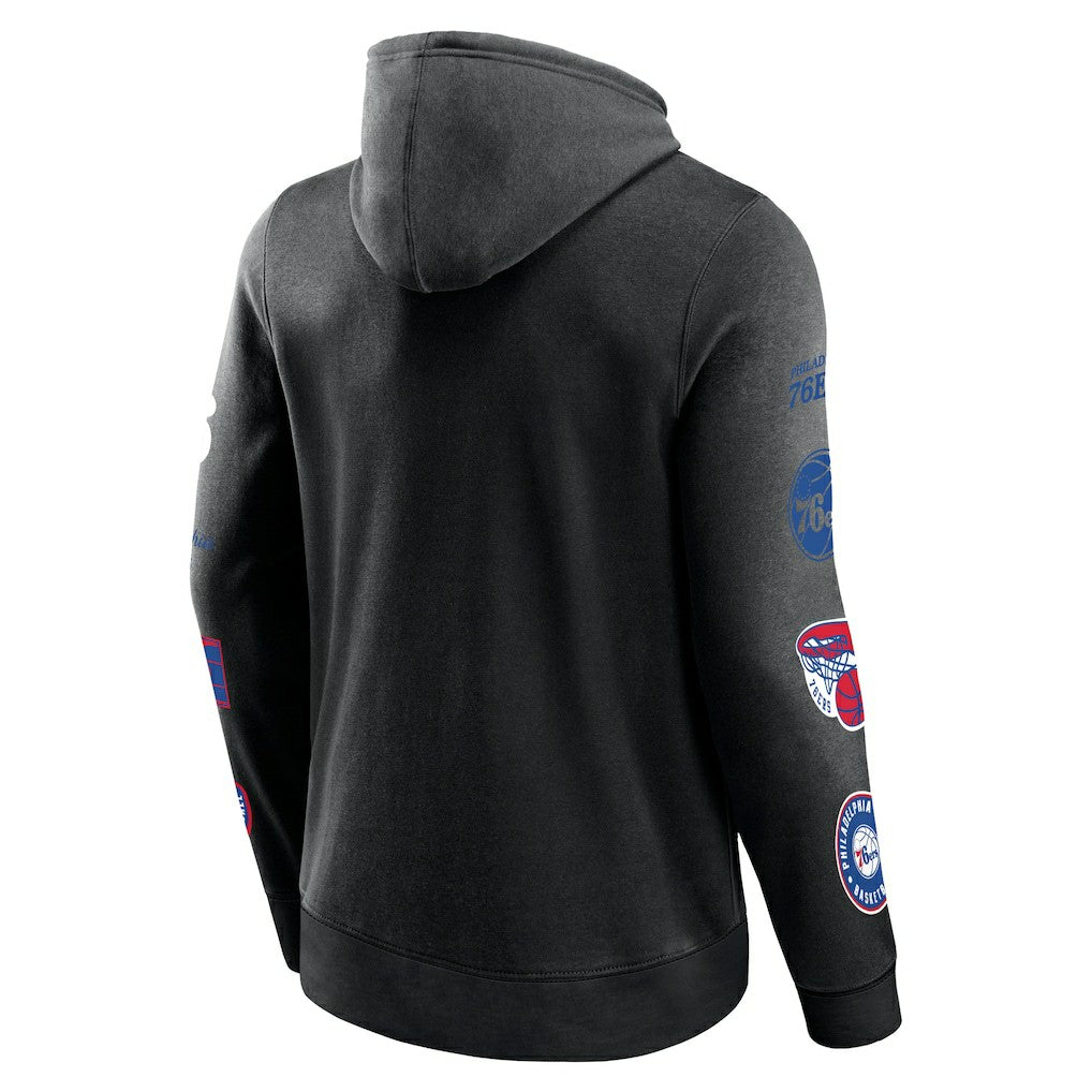 Philadelphia 76ers Home Court Pullover Hoodie Black - NBA