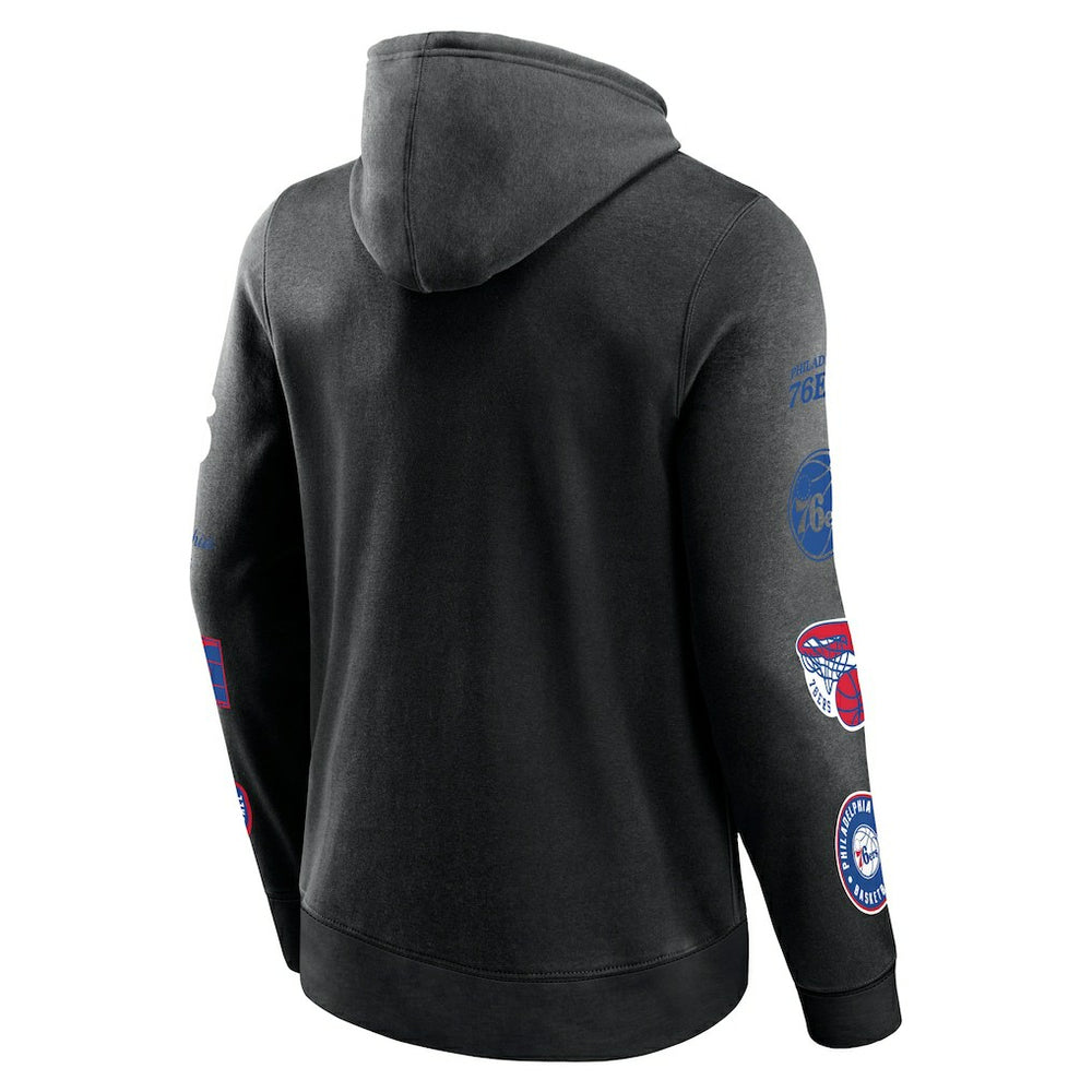 Philadelphia 76ers Home Court Pullover Hoodie Black - NBA