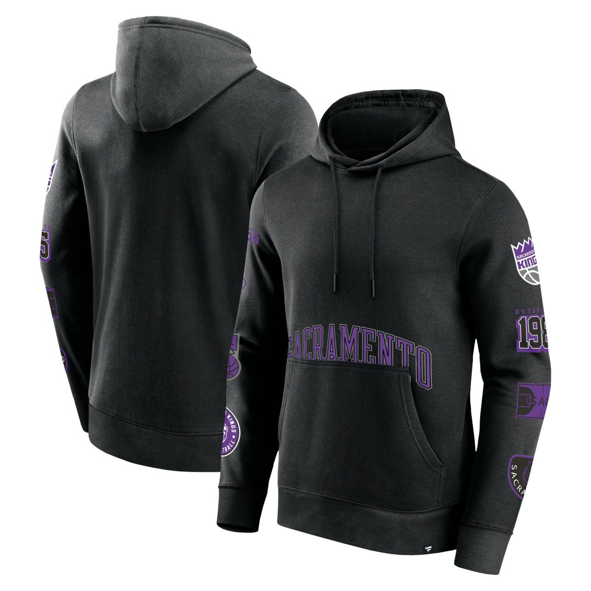Sacramento Kings Home Court Pullover Hoodie Black - NBA