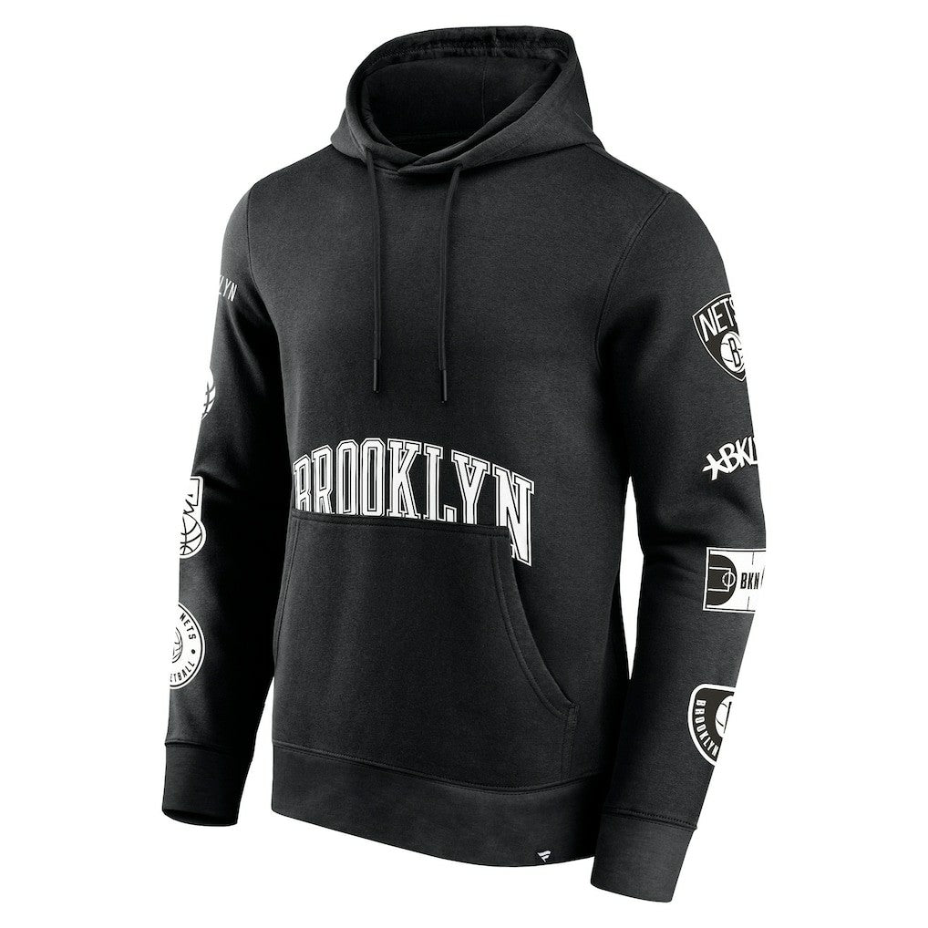 Brooklyn Nets Home Court Pullover Hoodie Black - NBA