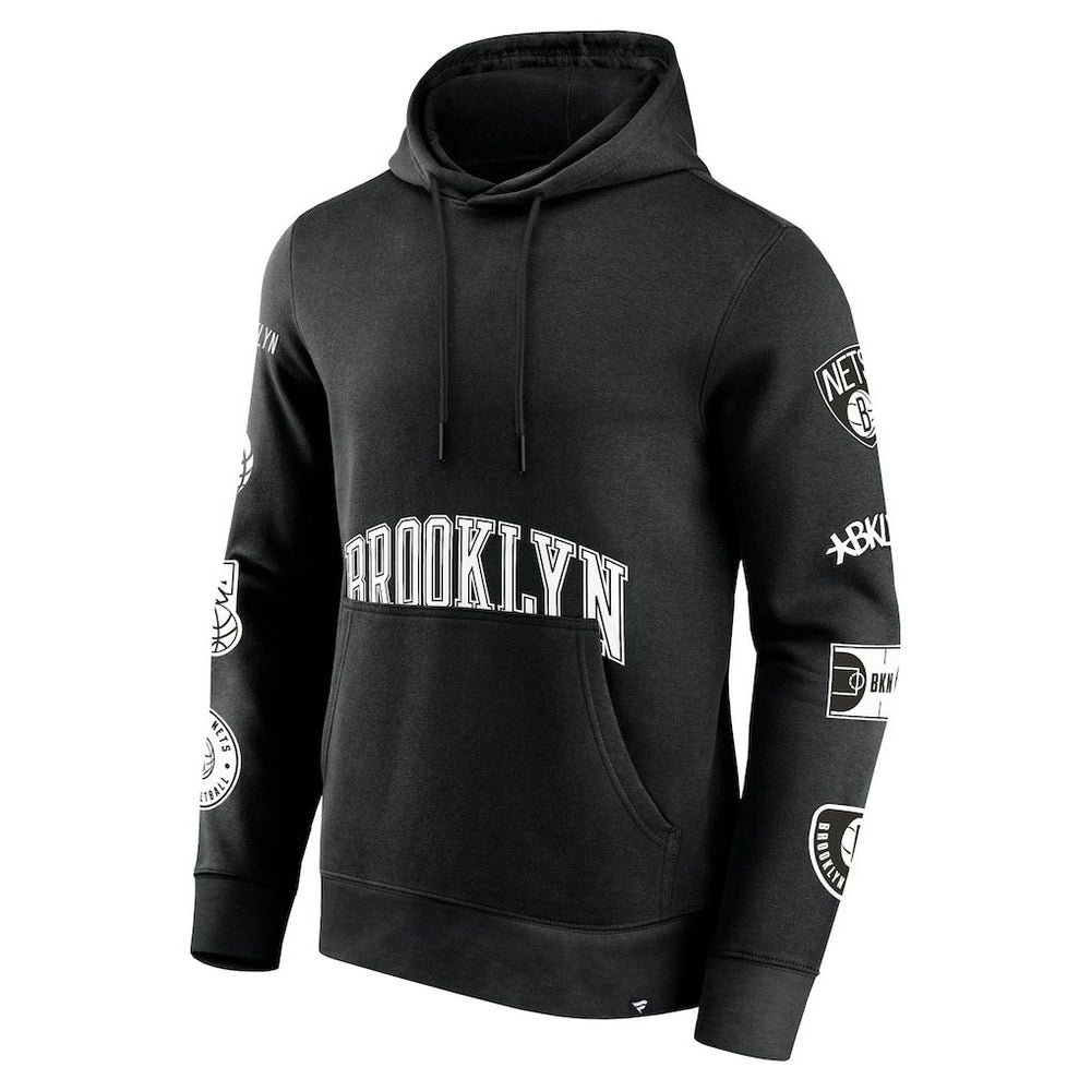 Brooklyn Nets Home Court Pullover Hoodie Black - NBA