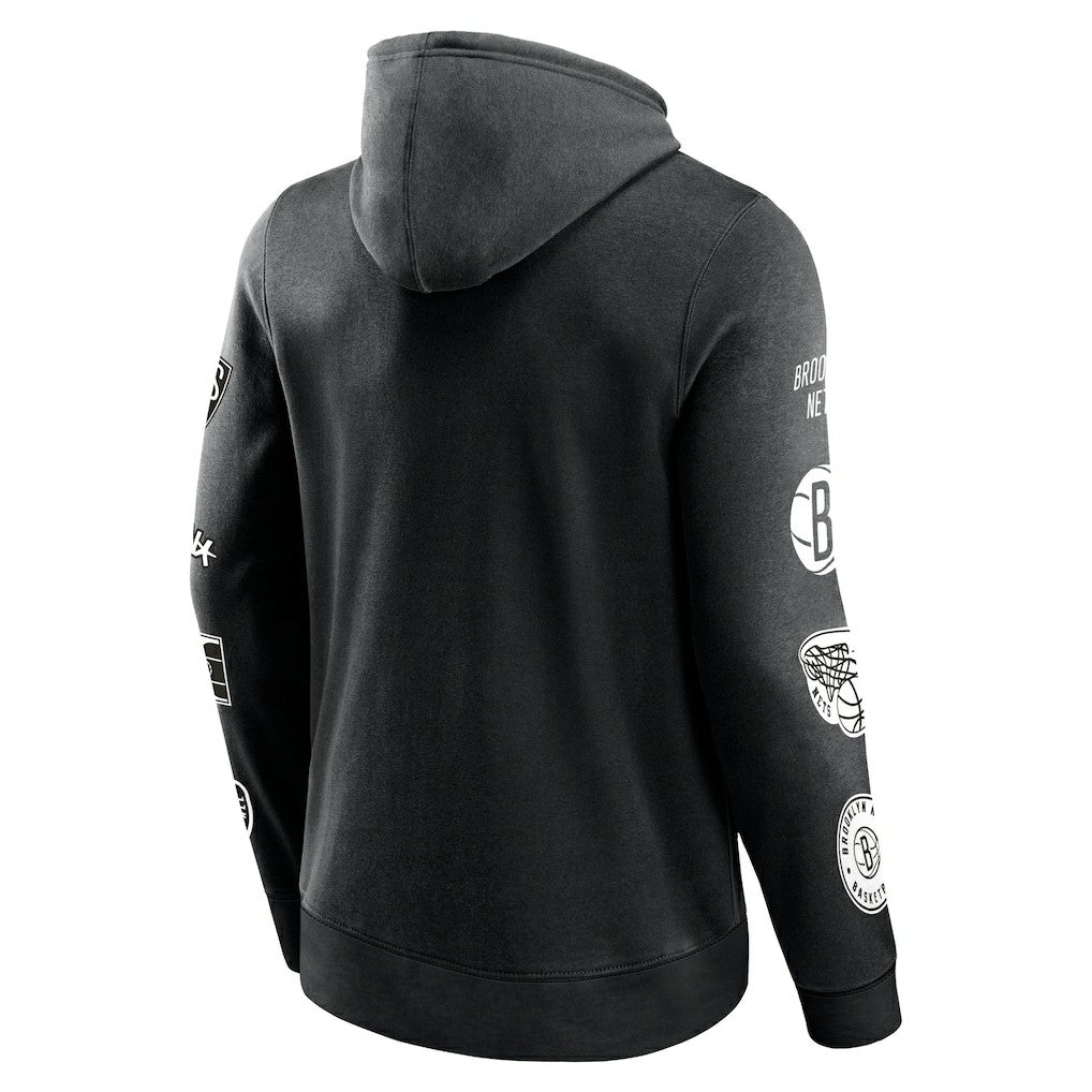Brooklyn Nets Home Court Pullover Hoodie Black - NBA