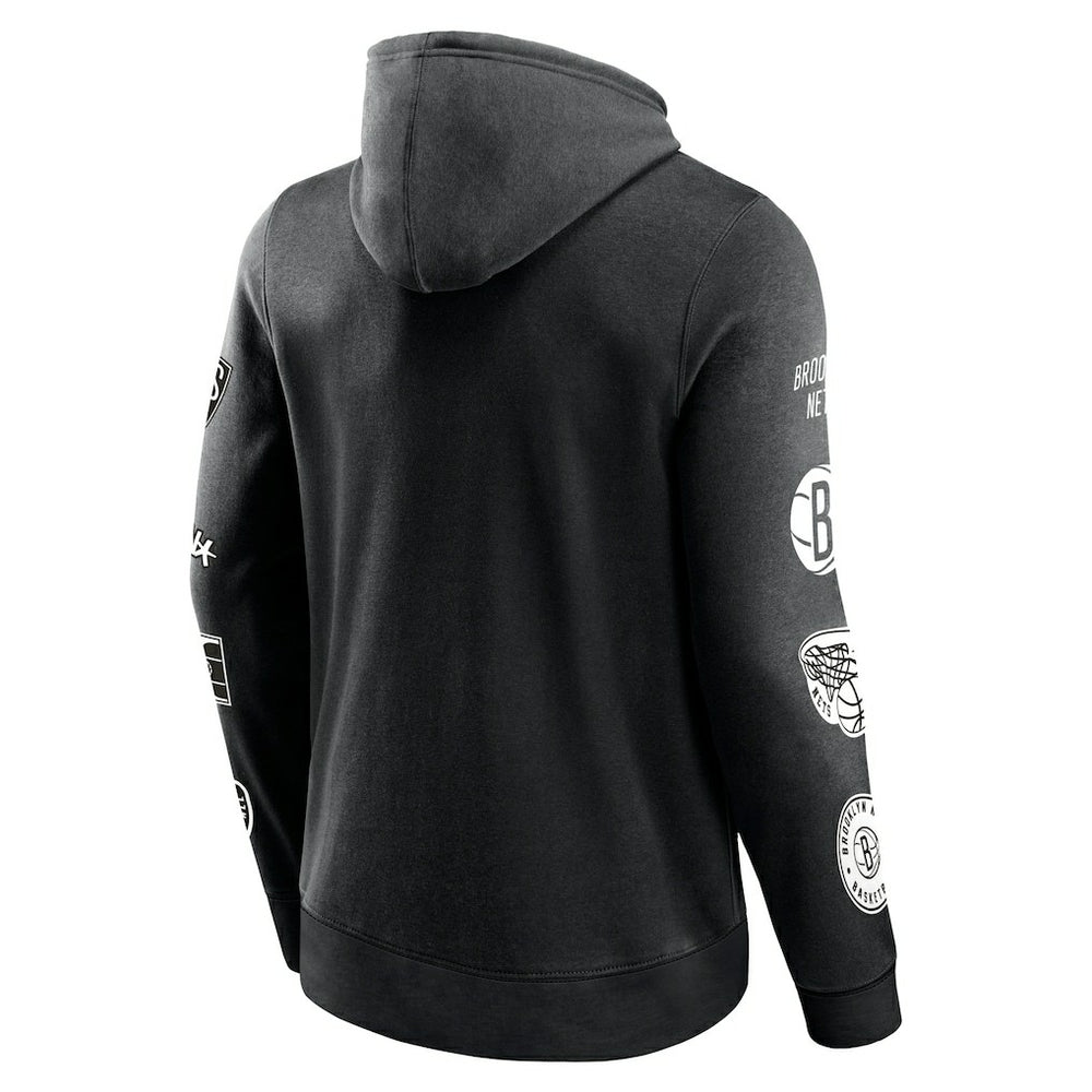 Brooklyn Nets Home Court Pullover Hoodie Black - NBA