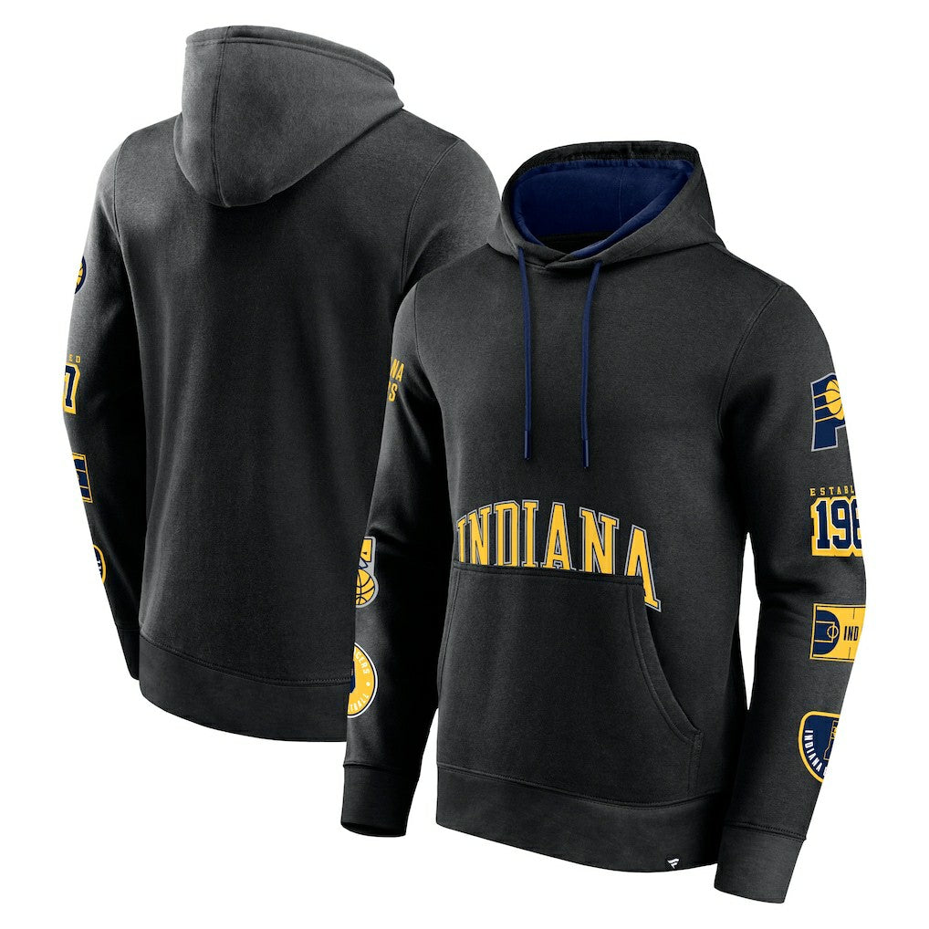 Indiana Pacers Home Court Pullover Hoodie Black - NBA