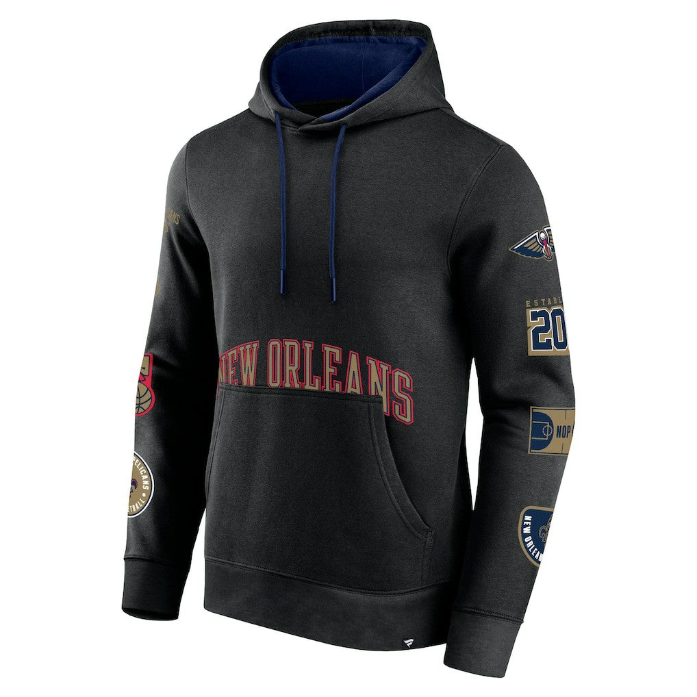 New Orleans Pelicans Home Court Pullover Hoodie Black - NBA