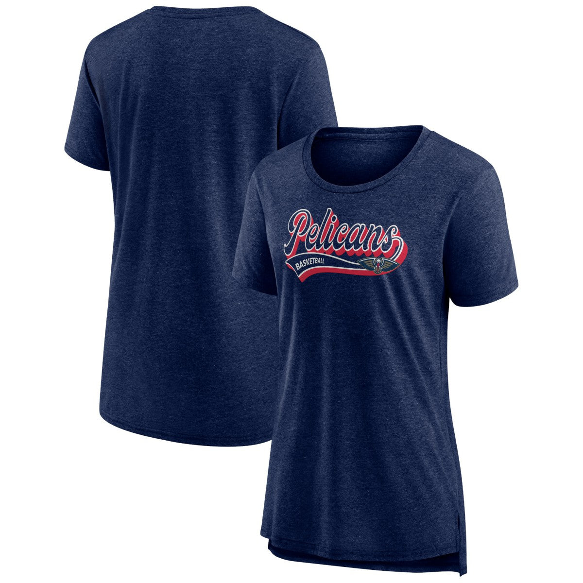New Orleans Pelicans Women's League Leader Tri-Blend T-Shirt Heather Navy - NBA