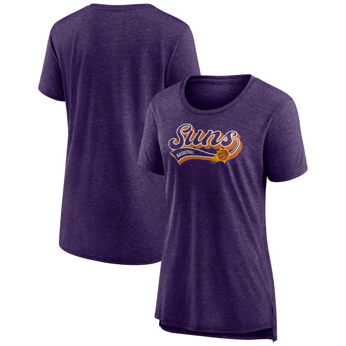 Phoenix Suns Women's League Leader Tri-Blend T-Shirt Heather Purple - NBA