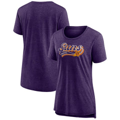 Phoenix Suns Women's League Leader Tri-Blend T-Shirt Heather Purple - NBA