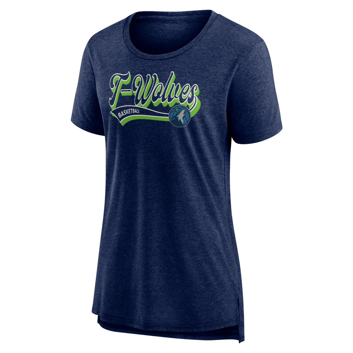 Minnesota Timberwolves Women's League Leader Tri-Blend T-Shirt Heather Navy - NBA