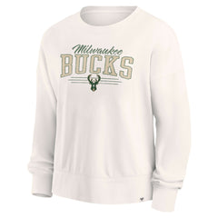 Milwaukee Bucks Women's Close the Game Pullover Sweatshirt Cream - NBA
