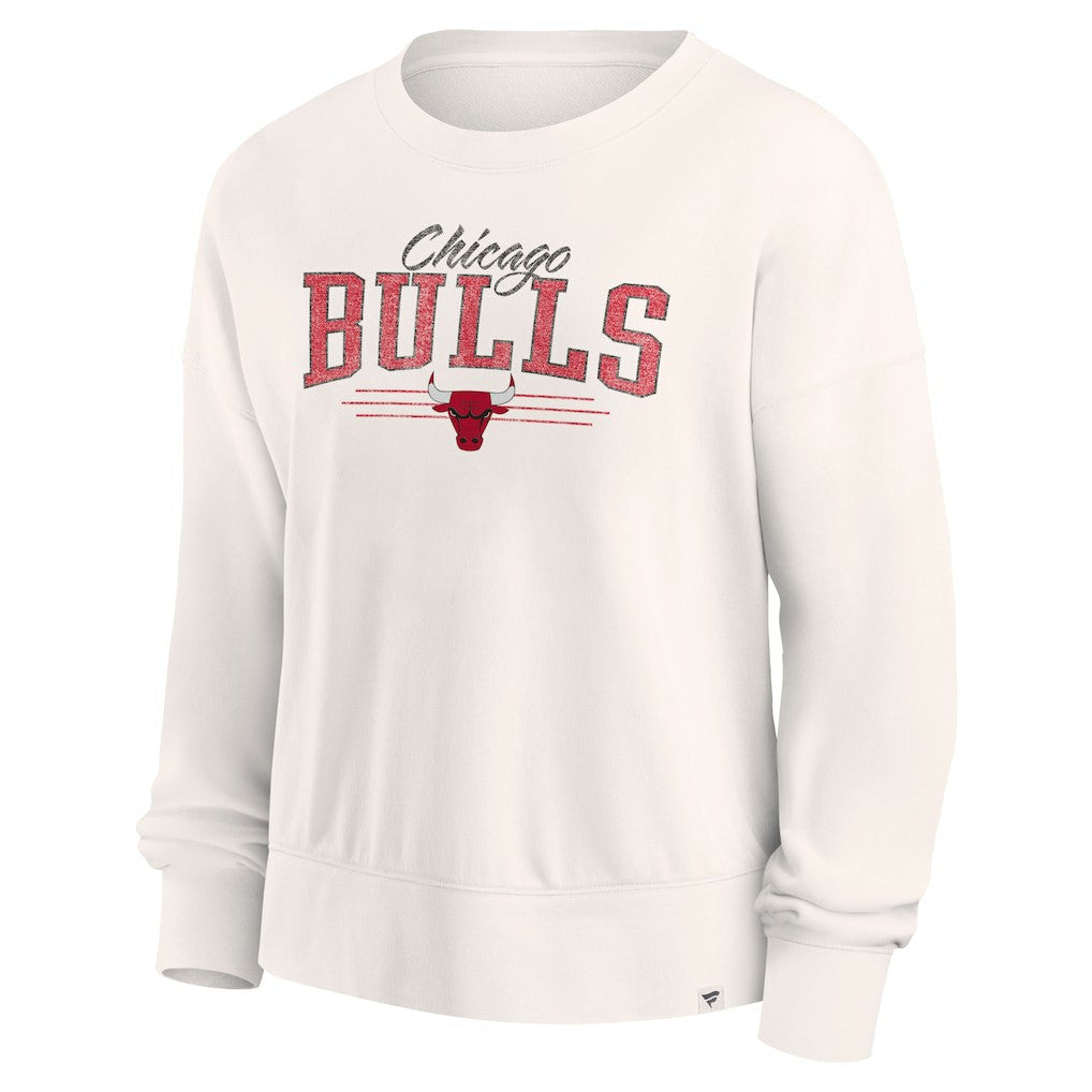 Chicago Bulls Women's Close the Game Pullover Sweatshirt Cream - NBA
