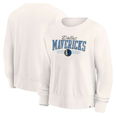 Dallas Mavericks Women's Close the Game Pullover Sweatshirt Cream - NBA