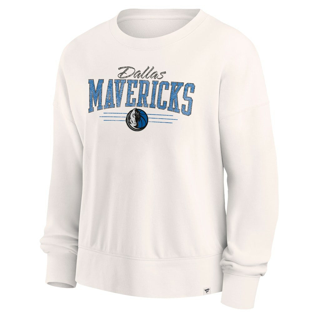 Dallas Mavericks Women's Close the Game Pullover Sweatshirt Cream - NBA
