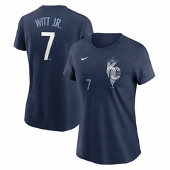 Bobby Witt Jr. Kansas City Royals Nike Women's City Connect Fuse Name & Number T-Shirt - MLB