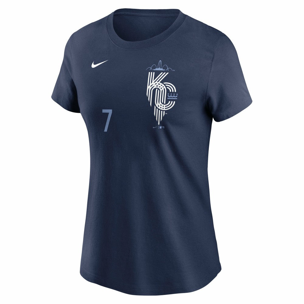Bobby Witt Jr. Kansas City Royals Nike Women's City Connect Fuse Name & Number T-Shirt - MLB