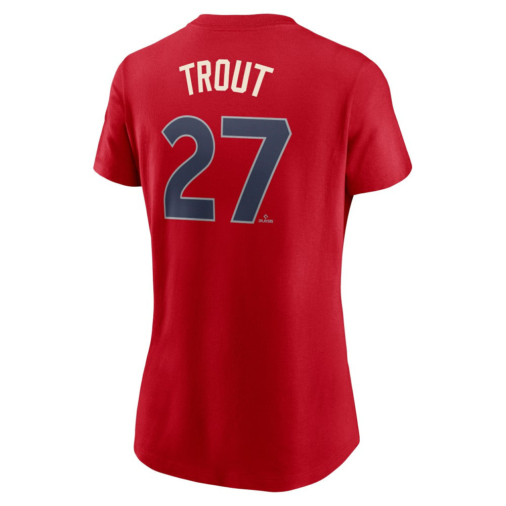 Mike Trout Los Angeles Angels Nike Women's 2024 City Connect Fuse Player Name & Number T-Shirt - MLB