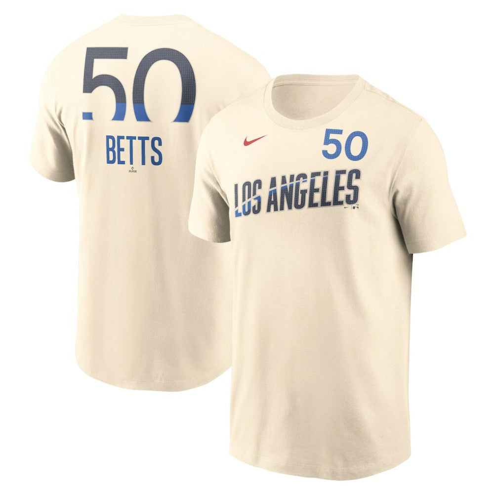 Mookie Betts Los Angeles Dodgers Nike 2024 City Connect Fuse Name & Number T-Shirt - MLB