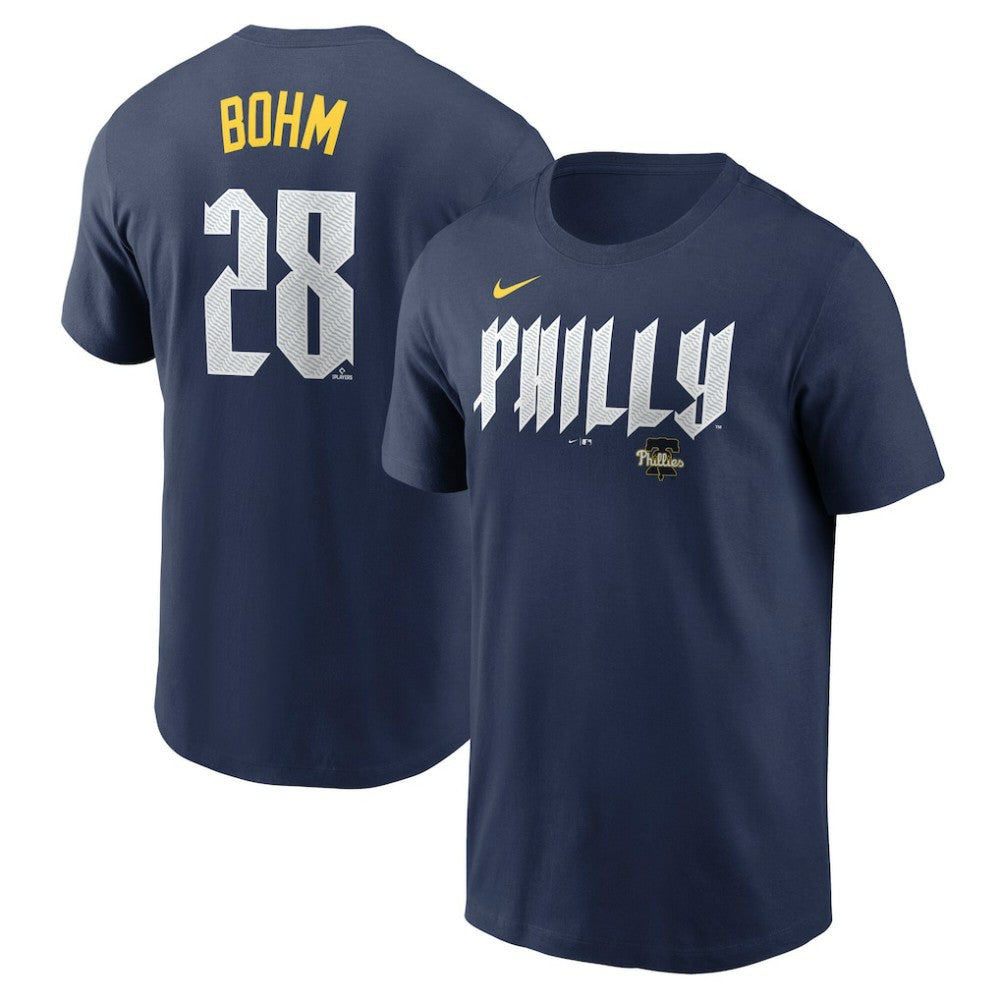 Alec Bohm Philadelphia Phillies Nike 2024 City Connect Fuse Name & Number T-Shirt - MLB
