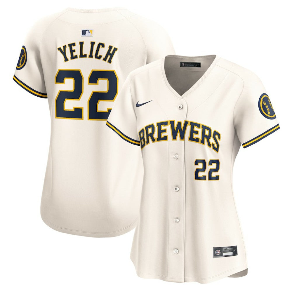 Christian Yelich Milwaukee Brewers Nike Women's Home Limited Player Jersey - MLB