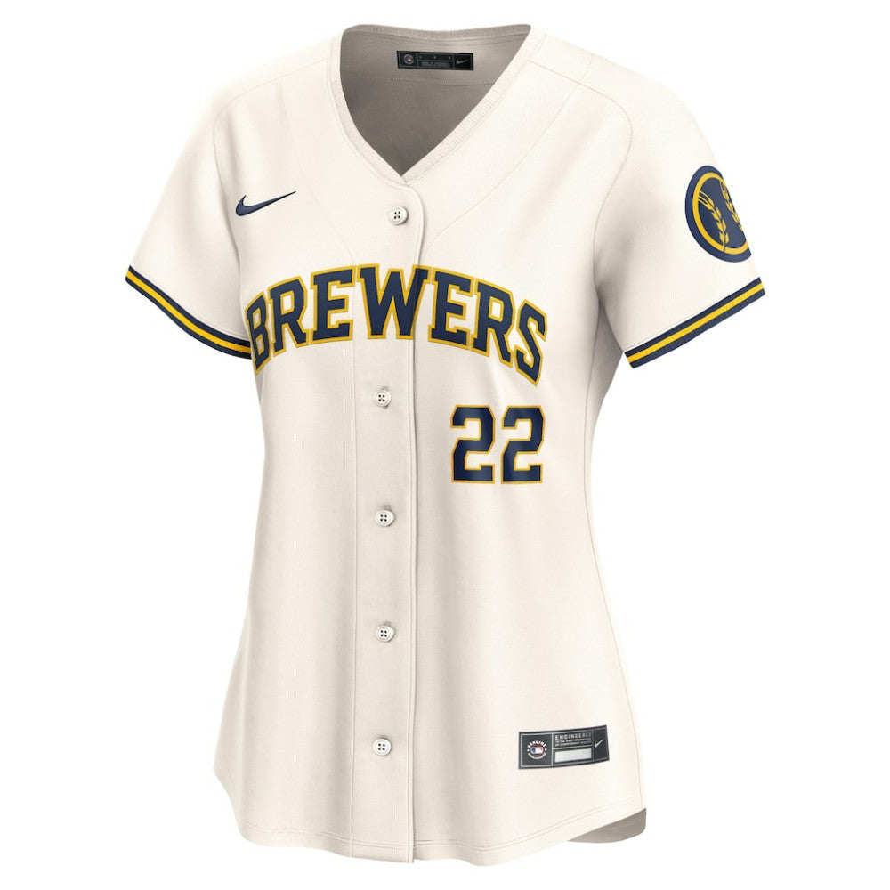 Christian Yelich Milwaukee Brewers Nike Women's Home Limited Player Jersey - MLB