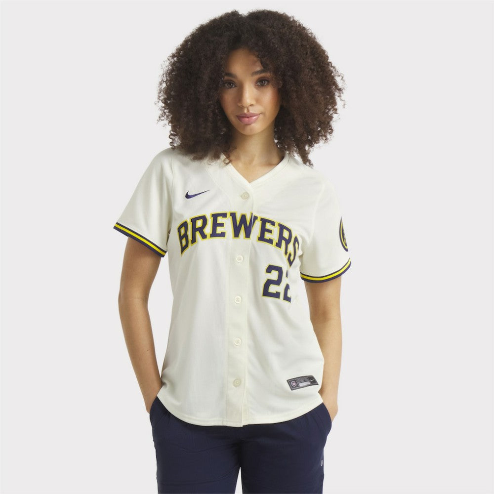 Christian Yelich Milwaukee Brewers Nike Women's Home Limited Player Jersey - MLB