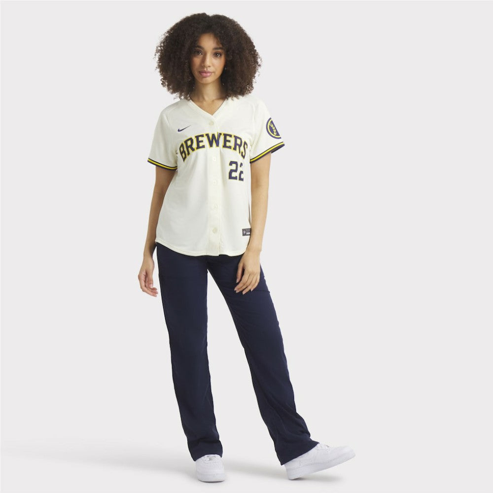 Christian Yelich Milwaukee Brewers Nike Women's Home Limited Player Jersey - MLB