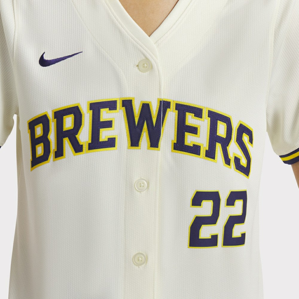 Christian Yelich Milwaukee Brewers Nike Women's Home Limited Player Jersey - MLB