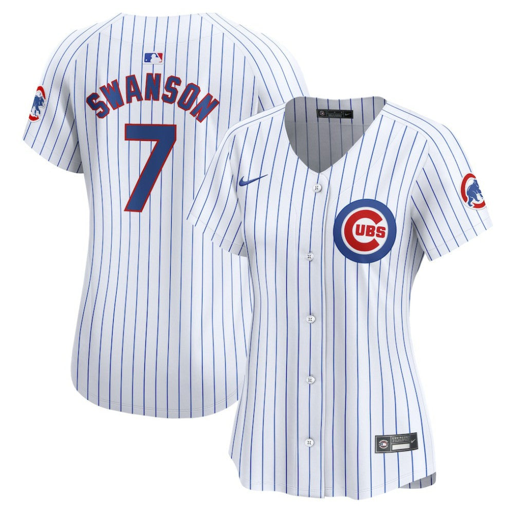Dansby Swanson Chicago Cubs Nike Women's Home Limited Player Jersey - MLB