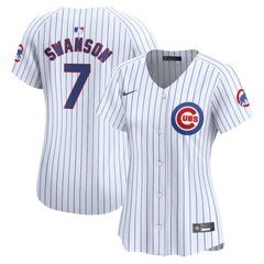 Dansby Swanson Chicago Cubs Nike Women's Home Limited Player Jersey - MLB