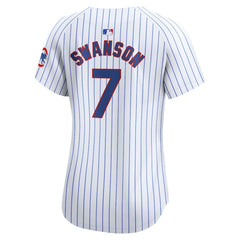 Dansby Swanson Chicago Cubs Nike Women's Home Limited Player Jersey - MLB