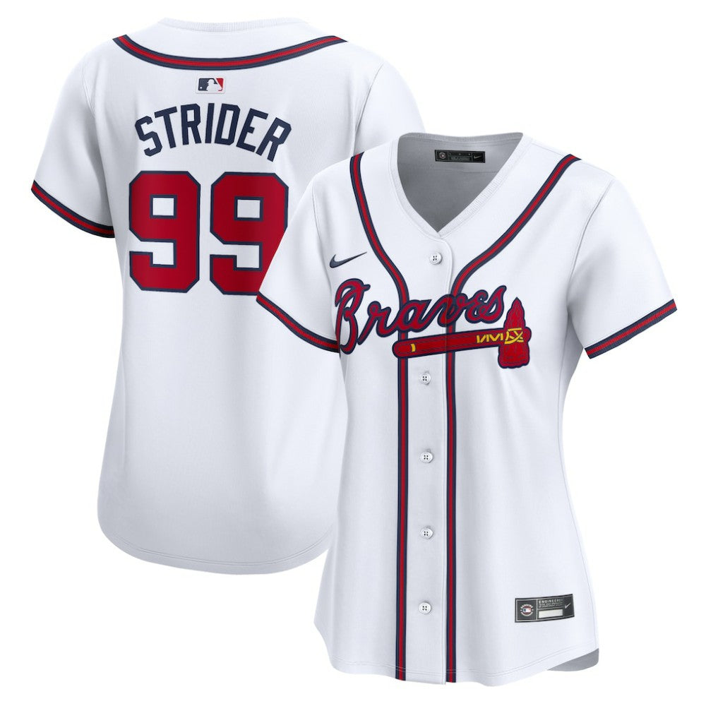 Spencer Strider Atlanta Braves Nike Women's  Home Limited Player Jersey - MLB