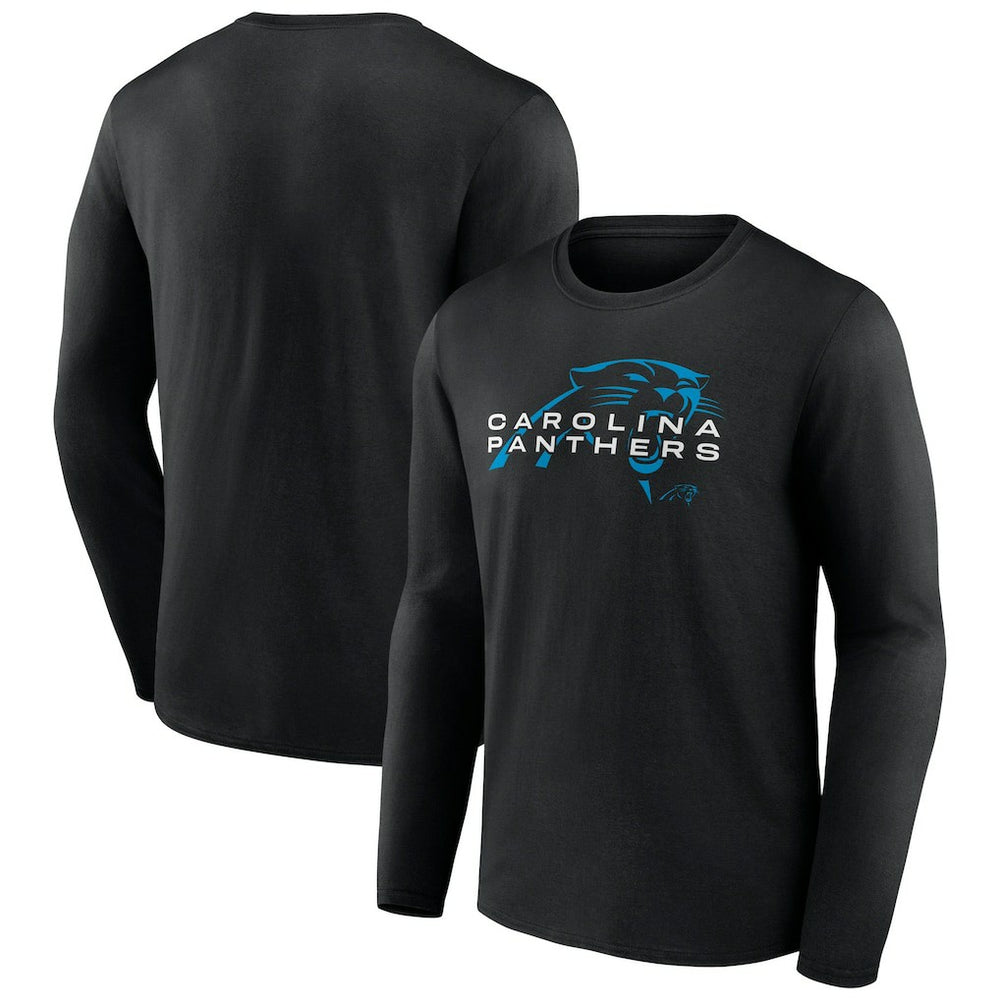 Carolina Panthers Advance to Victory Long Sleeve T-Shirt Black | NFL