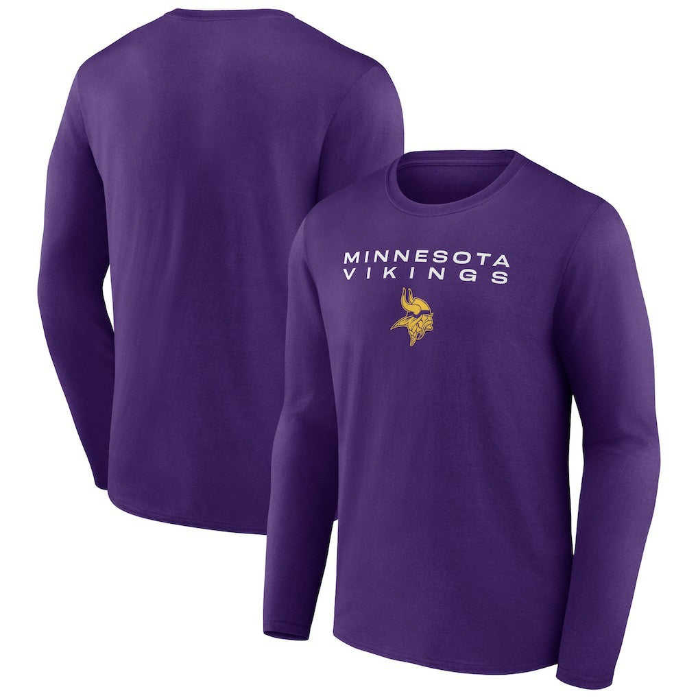 Minnesota Vikings Advance to Victory Long Sleeve T-Shirt Purple | NFL