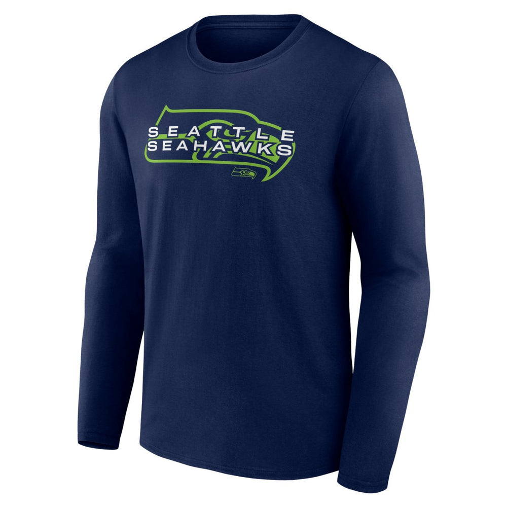 Seattle Seahawks Advance to Victory Long Sleeve T-Shirt College Navy | NFL