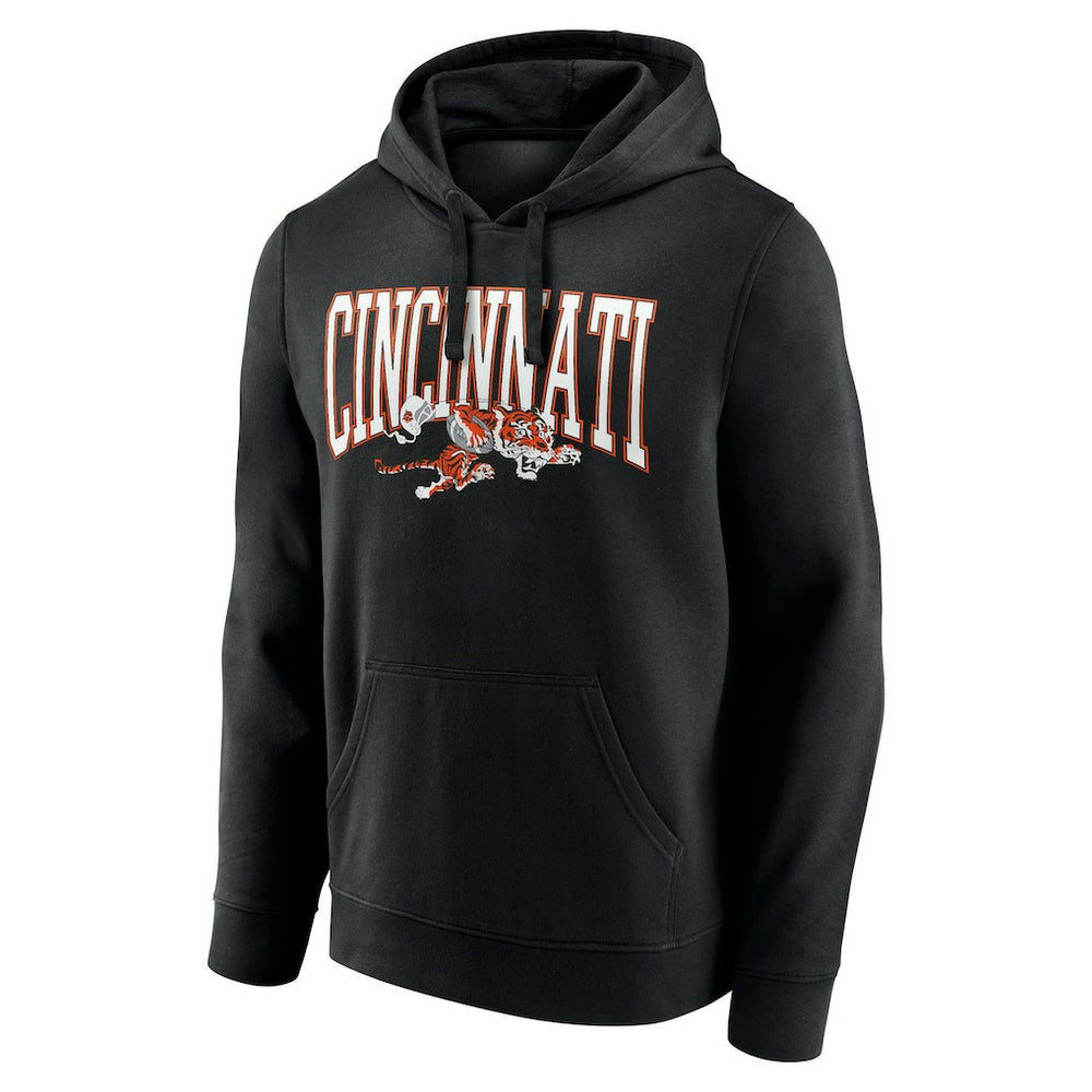 Cincinnati Bengals Gridiron Classics Campus Standard Pullover Hoodie Black | NFL