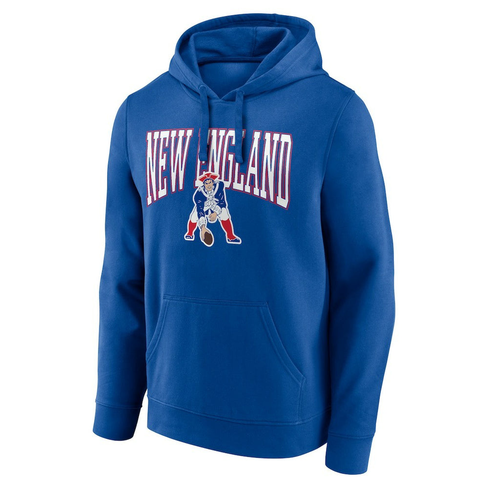 New England Patriots Gridiron Classics Campus Standard Pullover Hoodie Royal | NFL